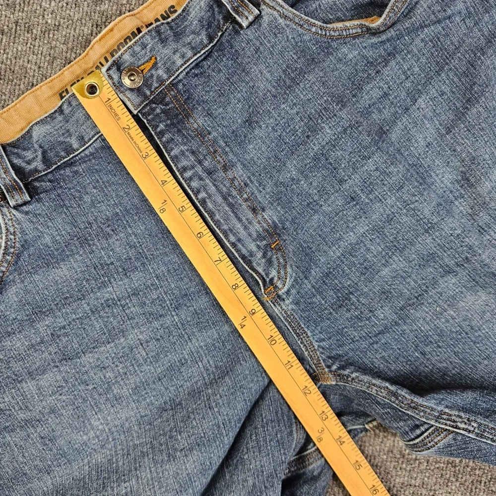 Duluth Trading Flex Ballroom Jeans Men's 42x34 Relaxed Fit Denim Straight Leg